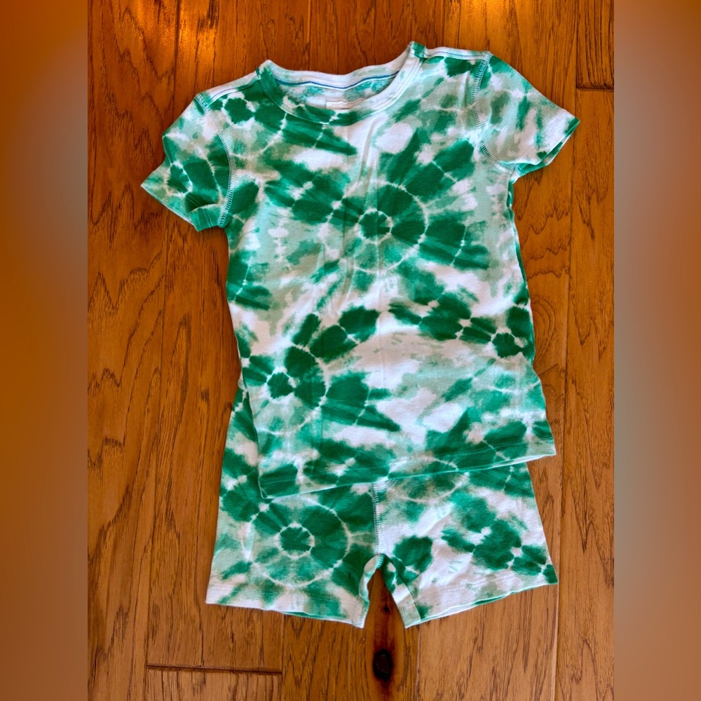 J. Crew Tie Dye Short Sleeve Pajama Set